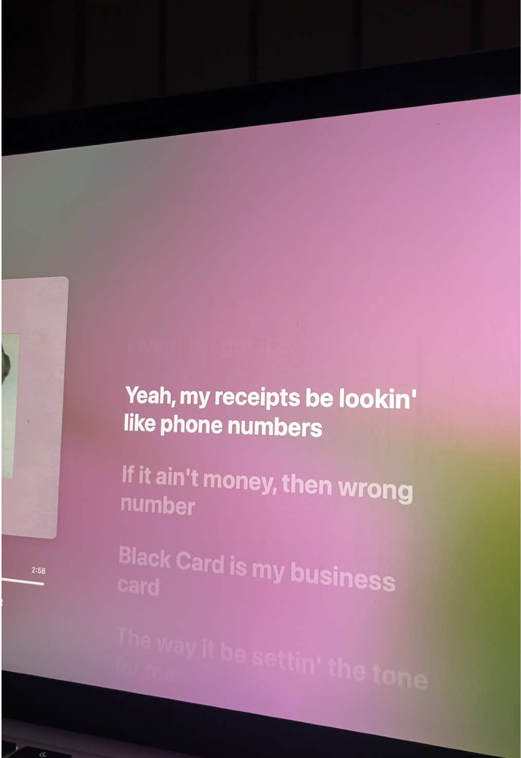 “my receipts be lookin like phone numbers” 7 rings ~ by ariana grande #lyrics #arianagrande #applemusic #7ringsarianagrande #arianators #7ringslyrics #arianagrandefan 