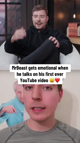 MrBeast gets emotional when he talks on his first ever YouTube video #mrbeast #viral #fyp 