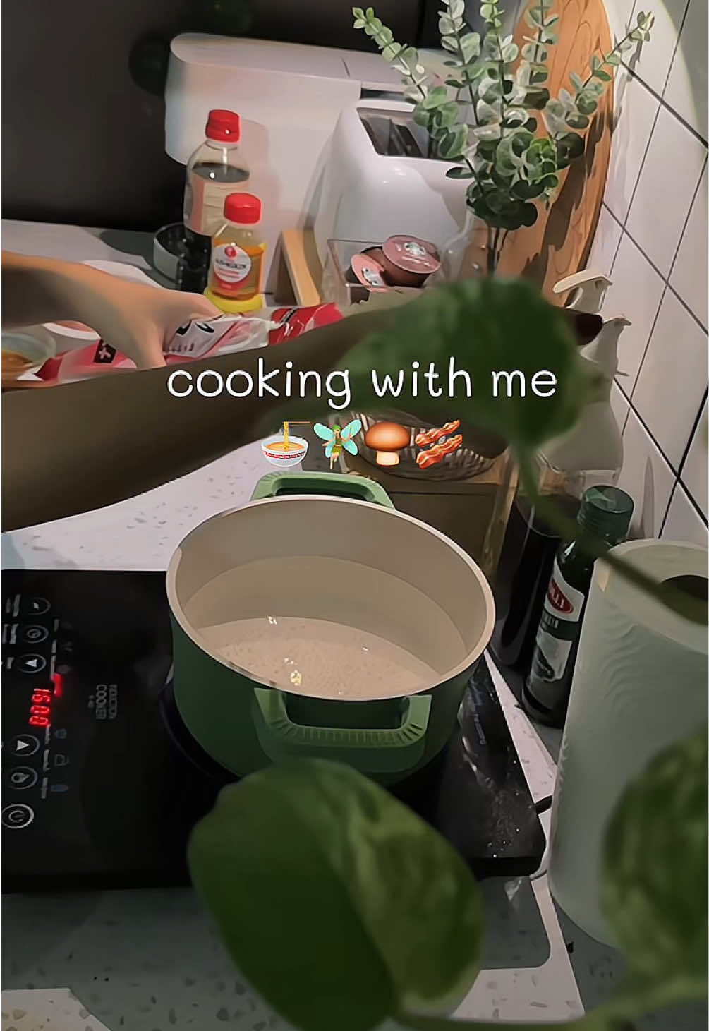 Dinner 🥣🌜🍜🥓#homecooking #ห้องครัวtiktok #cooking #อาหารทําเอง #ramen 