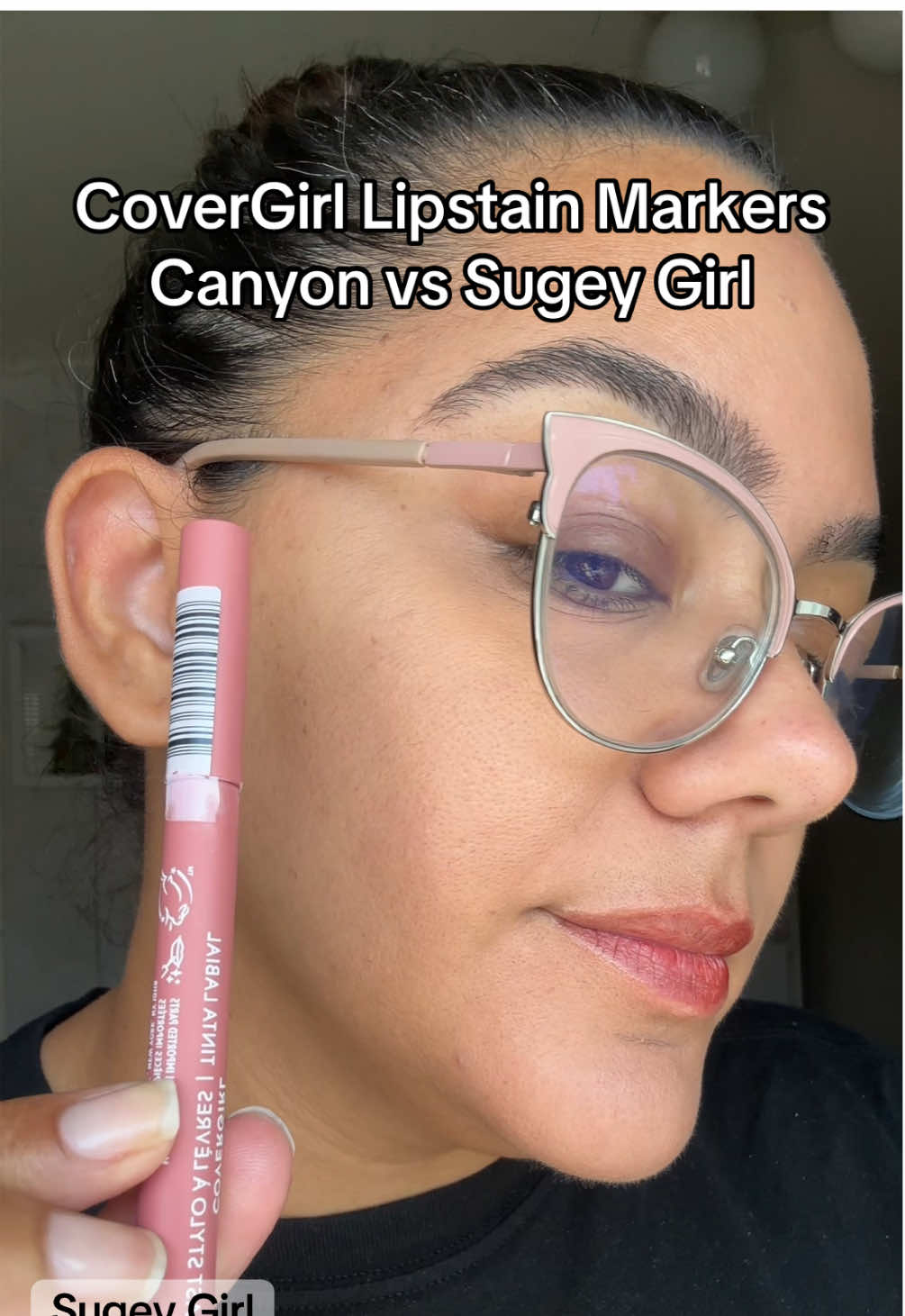 Replying to @Erica A CoverGirl Lipstain Markers Canyon vs Sugey Girl @COVERGIRL #covergirllipstain #lipstain #lipstainmarker #affordablelipstain 