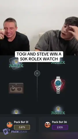 TOGI AND STEVE WIN A 50K ROLEX WATCH #kickstreaming 