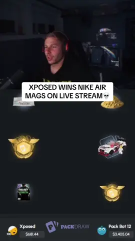 XPOSED WINS NIKE AIR MAGS ON LIVE STREAM💀 #kickstreaming 