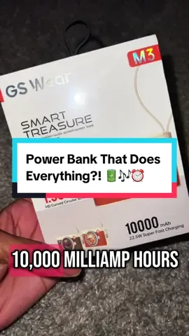 Charges my phone, plays music, wakes me up, AND even translates? The GS Wear 10,000mAh power bank is seriously a multitasking beast 😅 #tiktokshopmademebuyit #powerbank #fastcharging #gadgets #tech #bluetoothspeaker @GS-Wear 