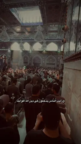 وَرَأَيتَ اٌلنَّاسَ يَدٌخُلُونَ فِي دِينِ اٌللهَِّ أَفٌوَاجٌا #اكسبلورexplore #lraq #كربلاء 