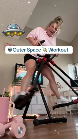 An outer space workout for sure! I have never experienced a walking elliptical space machine like this. Highly recommended 🛸👽🪐💗 @HOTWAVE-US  @HOTWAVE  #hotwave #spacewalker #Elliptical #WalkingMachine #HomeGym #WorkoutFromHome #Workout #Fitness #FitTok #momtok #badknees #workoutforbadknees 