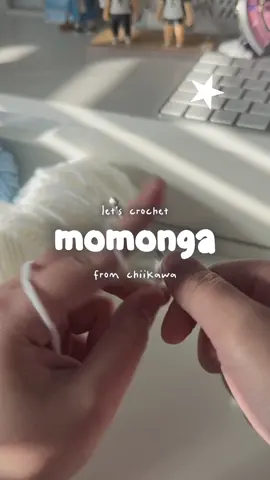 momonga (˶‾᷄ ⁻̫ ‾᷅˵) pattern by me! ~ 🏷  #crochet #momonga #chiikawa  #amigurumi #fyp #foryou 