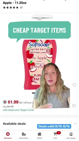 Don’t forget to grab these items while ur out couponing! They are too cheap! Use my code to sign up for the Ibotta app- tenenvi  Deals valid 8/10-8/16 #targetcouponing #targetcircle #targetcircledeals #targetcircleapp #targetcircleoffer #targetdeals #targetdigitaldeals         