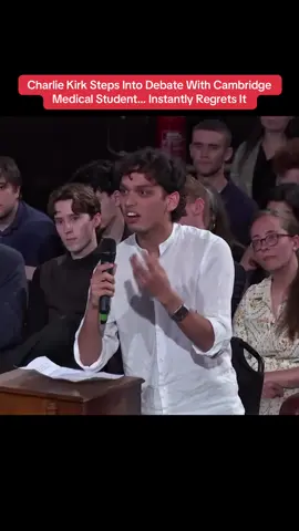Cambridge Medical Student Hits Charlie Kirk With a 90-Second Verbal Blitz There was no time to recover between blows. #CharlieKirk #ViralMoment #DebateDrama #MicDrop #CrowdGoesWild