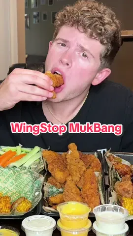 Replying to @marita1️⃣3️⃣ When the munchies kick in: #mukbang #wingstop #thefoodguy #foodiefam #foodreview #tommywinkler #asmr #chicken 