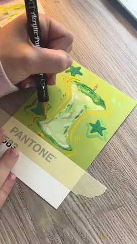 sweet and simple #fy #fyp #apple #applecore #green #greenapple #art #paint #painting #pantone #gouache  #august 