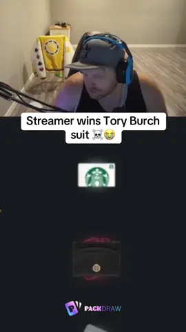 Streamer wins Tory Burch suit ☠️😭 #kickstreaming 
