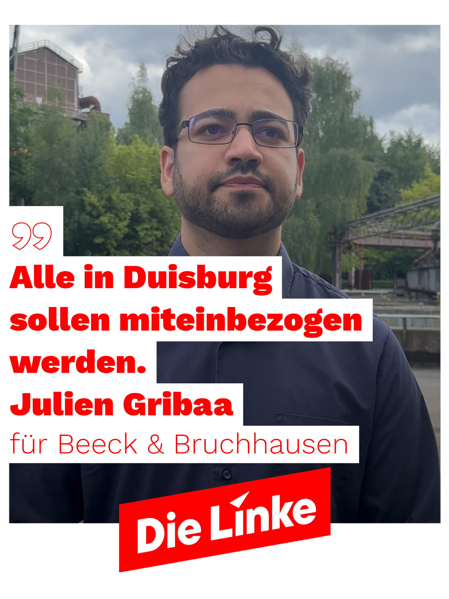 In Duisburg wird Bildung zur Lotterie – und das darf nicht so bleiben. 🏫 Marode Schulen, zu wenig Räume, zu viele Kinder – und Unterricht in Containern ist längst zur Normalität geworden. Julien sagt: Gute Bildung darf keine Glückssache sein. Wir brauchen mehr Schulen, besser ausgestattete Gebäude und gleiche Chancen für alle – egal, in welchem Stadtteil. 🎭 Gleichzeitig fehlt es an Kultur. Vor allem da, wo das Geld knapp ist. Julien will: kostenlose Kulturangebote, in allen Stadtteilen, für alle – nicht nur in der Innenstadt, sondern auch in Hochfeld, Meiderich oder Rheinhausen. 🗣️ Politik darf nicht von oben herab regieren. Julien will Menschen wieder begeistern – durch echte Bürgernähe, offene Ohren und eine Stadtpolitik, die zuhört, statt zu belehren. ✊ Er steht für ein Duisburg, das investiert – in Menschen, in Bildung, in Kultur. Für dich. Für alle. #DieLinke #Duisburg #Kommunalwahl2025