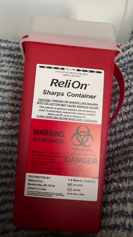 Sharps disposal for your GLP1 syringes or auto injectors. Check your local hazardous waste facility to see if they accept sharps containers most do at no cost. #glp1journey #glp1community #safetyfirst #tirzepatidejourney #sharpsdisposal 