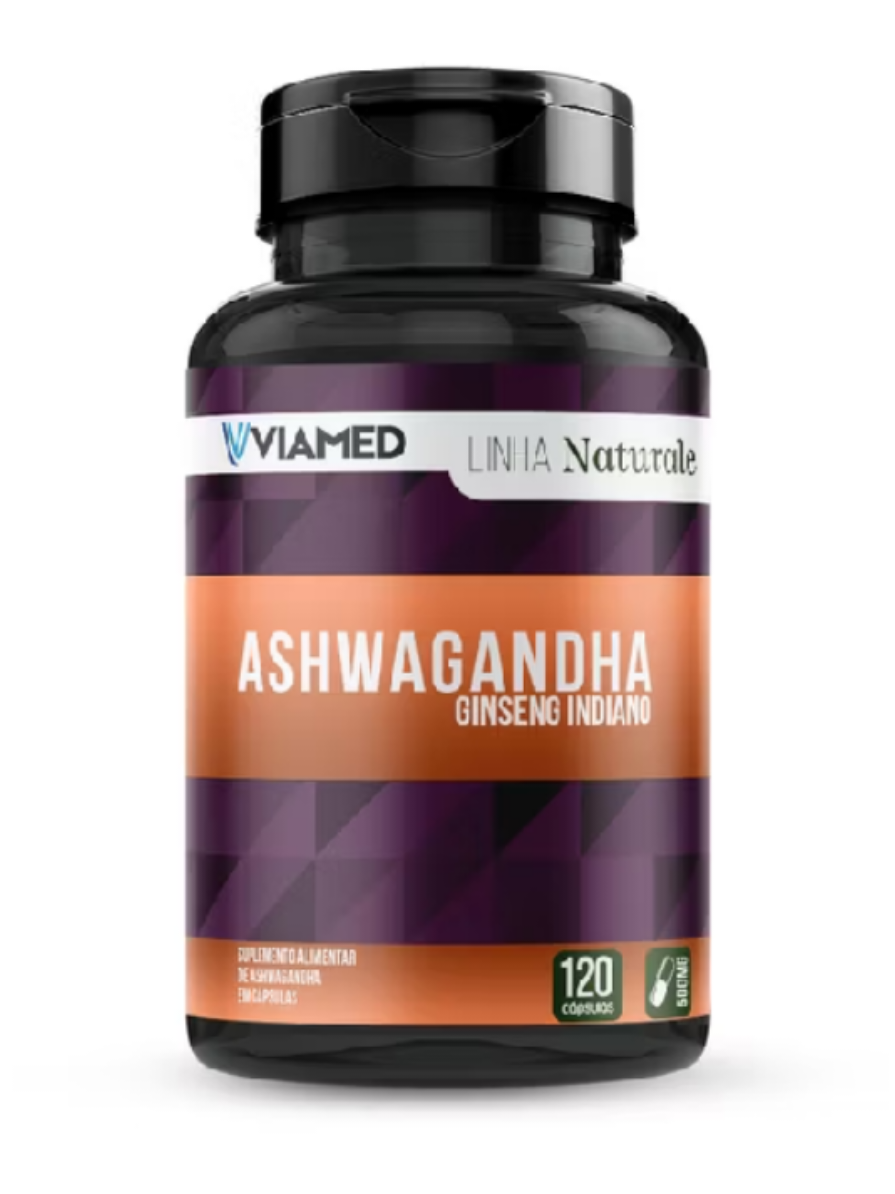 Ashwagandha 120 Caps 500 Mg Viamed #ashwagandha #ansiedade #SONO #memoria #Fadiga #Relaxamento 