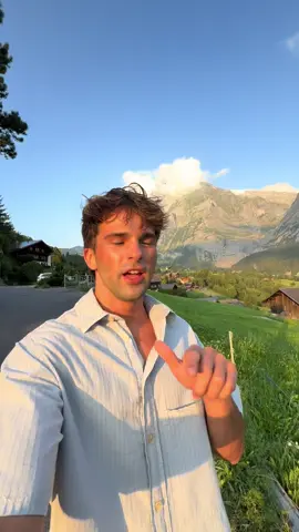 Frolicking bonds #newfriends #switzerland #solotravel #goldenhour #strangers 
