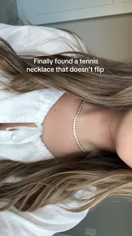 She’s absolutely stunning #tennisnecklace #necklace #bezeltennisnecklace #bezelnecklace #jewelry #womensnecklace