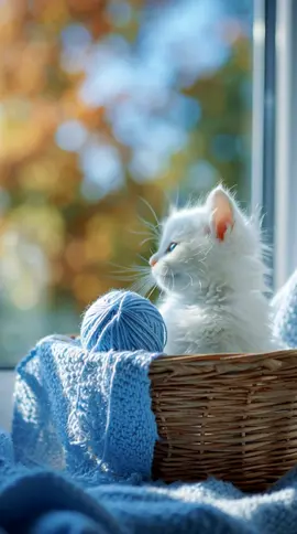 Bundle of Blue #livewallpaper #aestheticwallpaper ##4kwallpaper #naturevibes #phonebackground #moodyvibes #cinematicloop #loop #wallpaper #background #kitten 