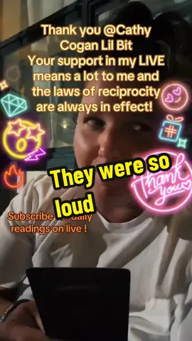Cathy Cogan Lil Bit, thank you for the incredible support in my LIVE! I will keep creating better LIVE content!@Cathy Cogan Lil Bit #tiktoklive #livehighlights #livegift #heartmeflex #LIVEIncentiveProgram #GenuineInteractionMatters #PaidPartnership be the first to light up the whale , the 5 DJ glasses or the galaxy in my gift gallery  and win a private reading ! 