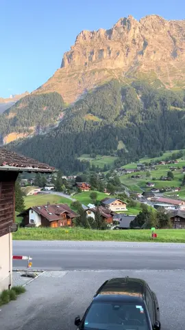 Train going towards Grindelwald 📍#switzerland #grindelwald #nature 