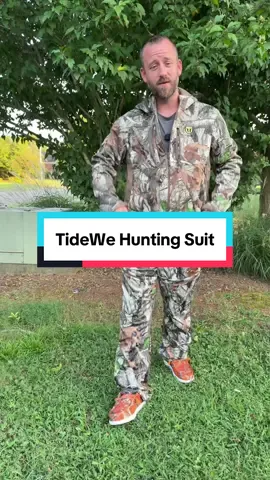 Tidewe Two piece hunting suit #tidewe #hunting #deerseason #camo #camouflage #tiktokshopcreatorpicks 