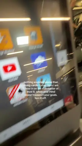 I literally use the stairmaster as a time to turn off my brain and just focus on every step. Don’t overthink it. If you have time to scroll on TikTok for an hour, you have time to be at the gym. #motivation #gym 