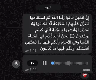 سوره فصلت( 30 : 31 )❤️  عاوزين نوصل 20k 🫂 #ajr_together #قران #قران_كريم 