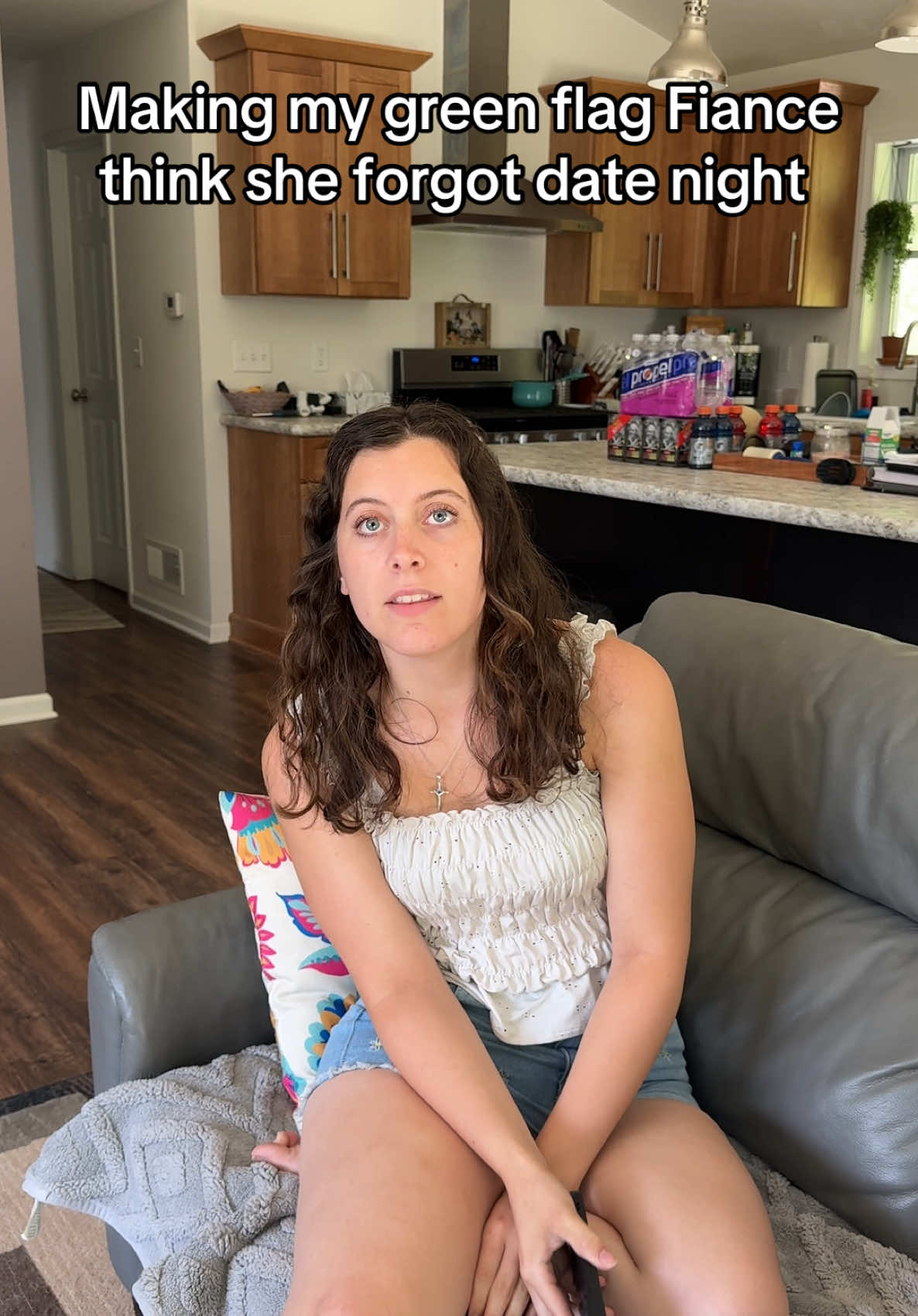 I think she was actually excited! #couples #relationships #couplecomedy #fyp #lukeandalexis 