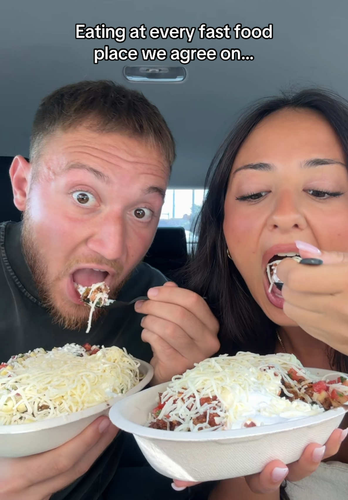 We’re SOOOO full 😭 #fyp #couplescomedy #couplescontent #foodchallenge #relationships #calebnandrea