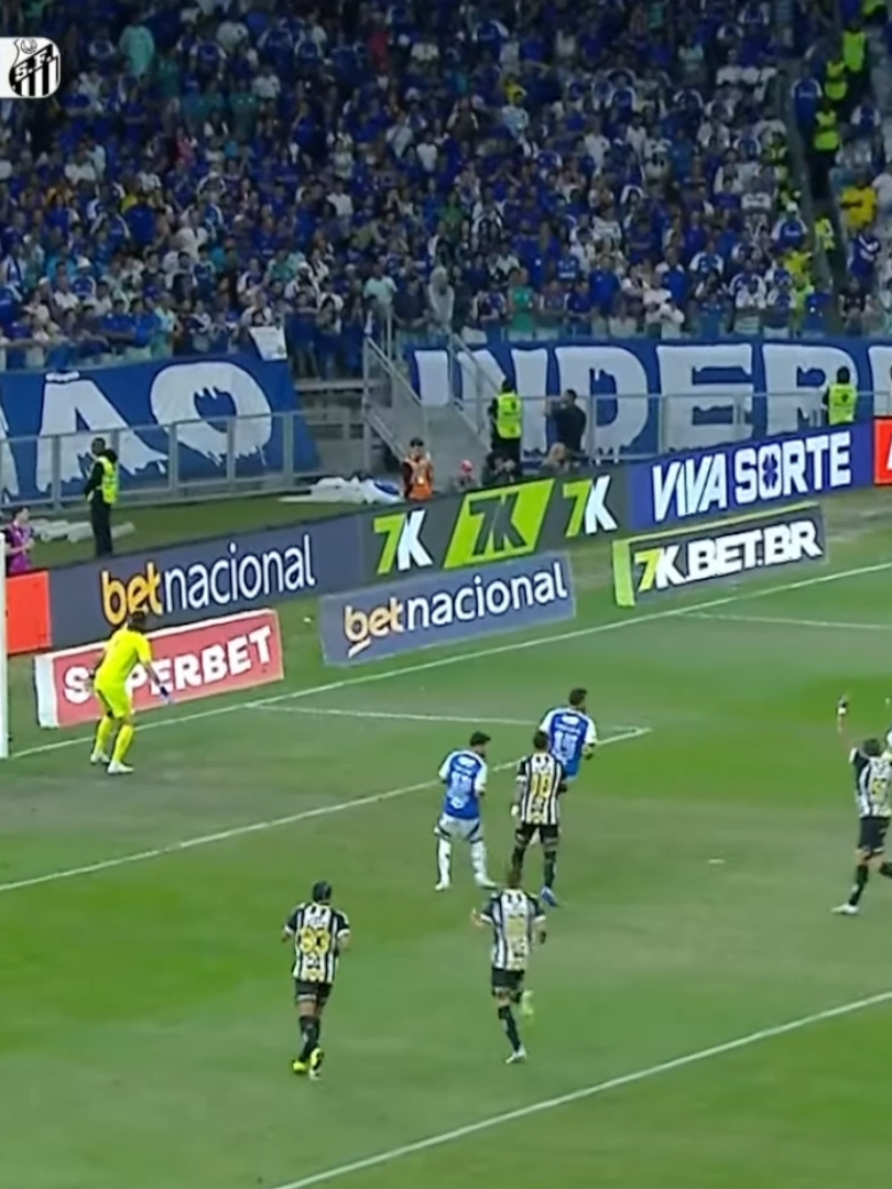Gol Guilherme - Cruzeiro 1 x 1 Santos - 19° Rodada Brasileirão Betano 2025 - #fy#gol#guilherme#santos #cruzeiro#brasileirão
