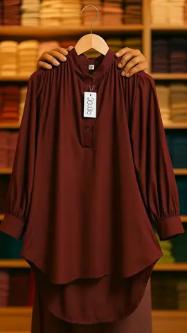 Zalfaoutfit KALINA tunik rayon twill #tunikkekinian #bajuatasan #tunikmurah 