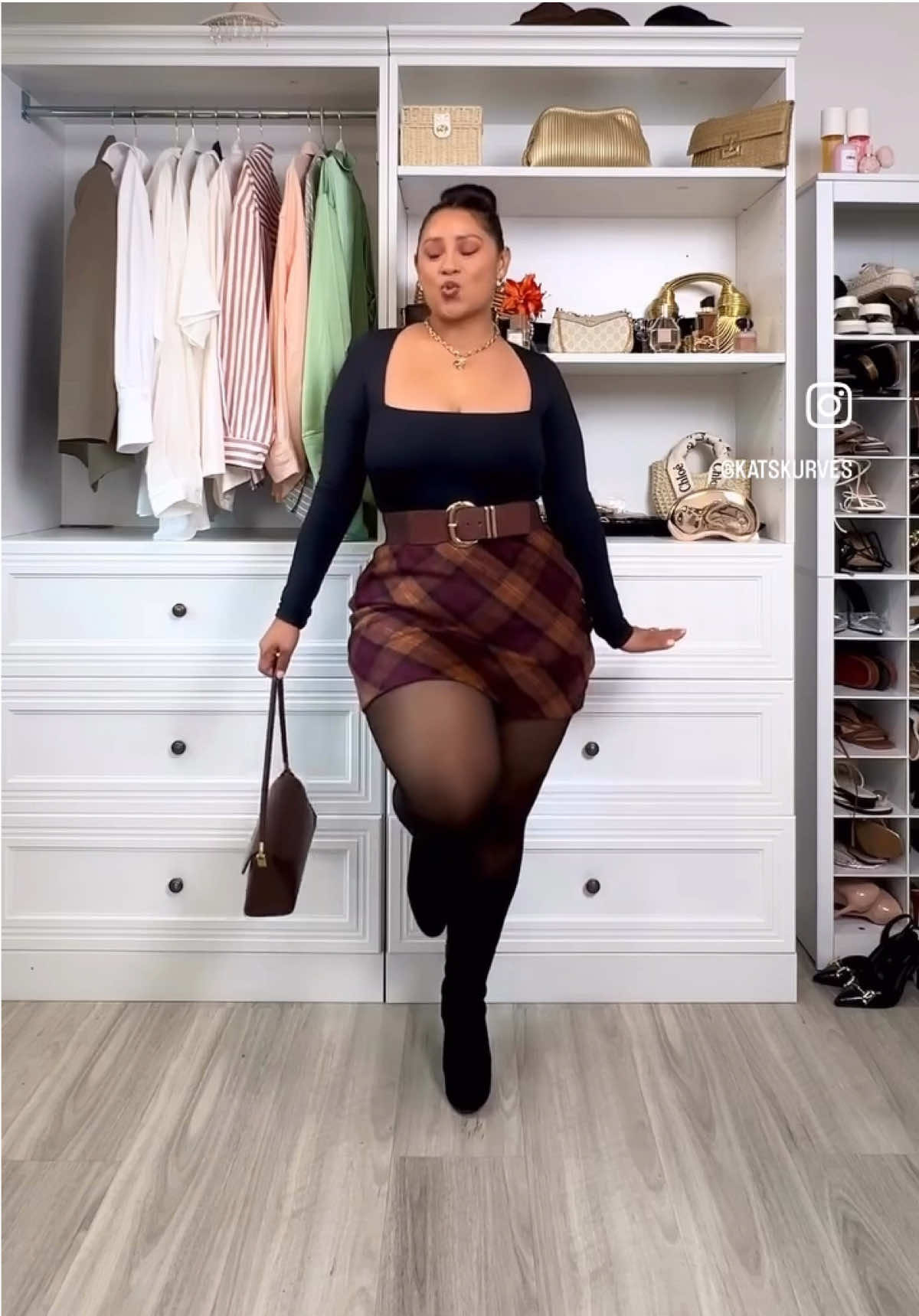Fall outfit idea🍁 #curvyblogger #fallfashion #falloutfits #fallvibes #styleinspo 