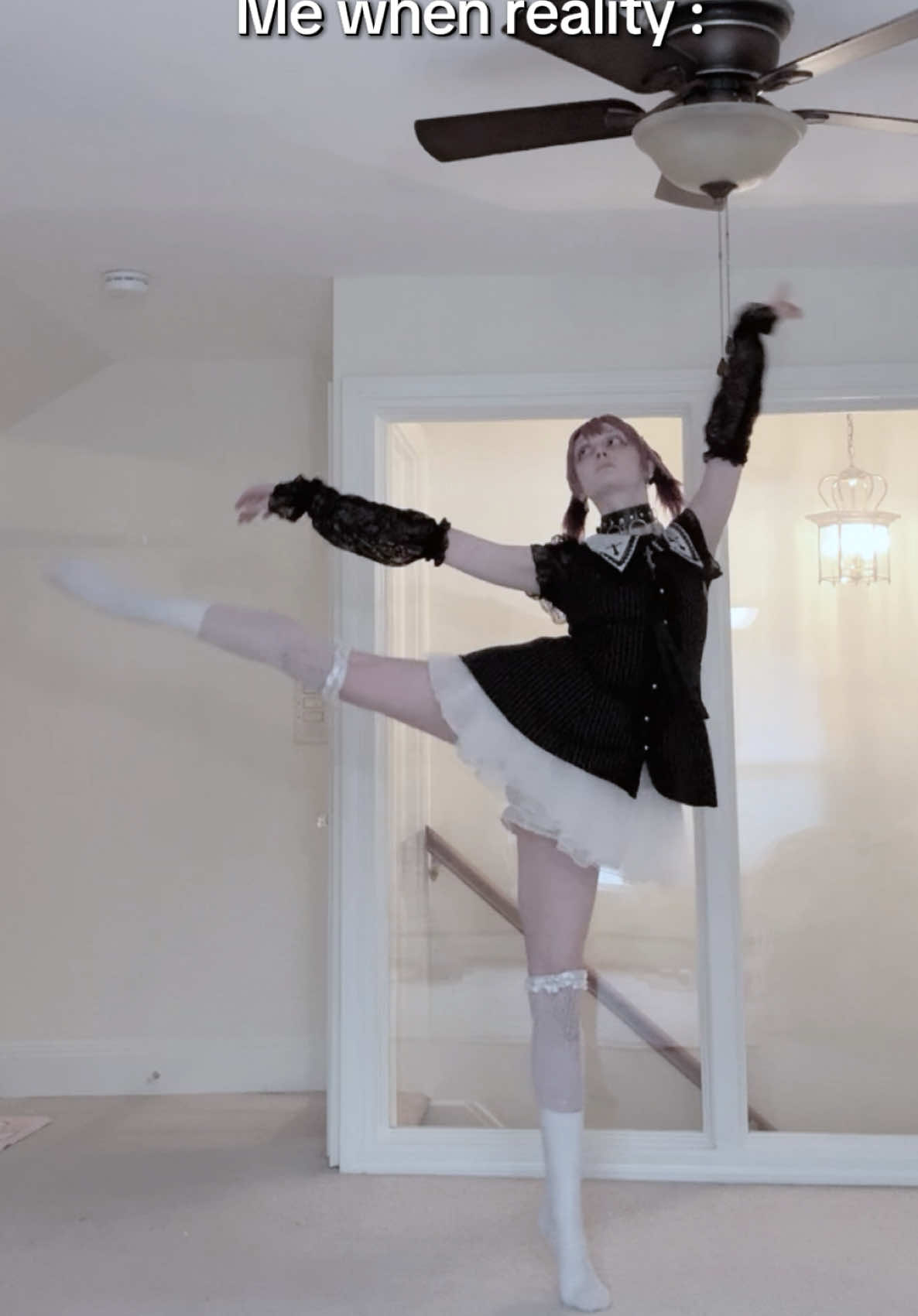 I promise I see every mistake :,)  . . . #dancer #ballet #jiraikei #jfashion #ghibli #howlsmovingcastle 