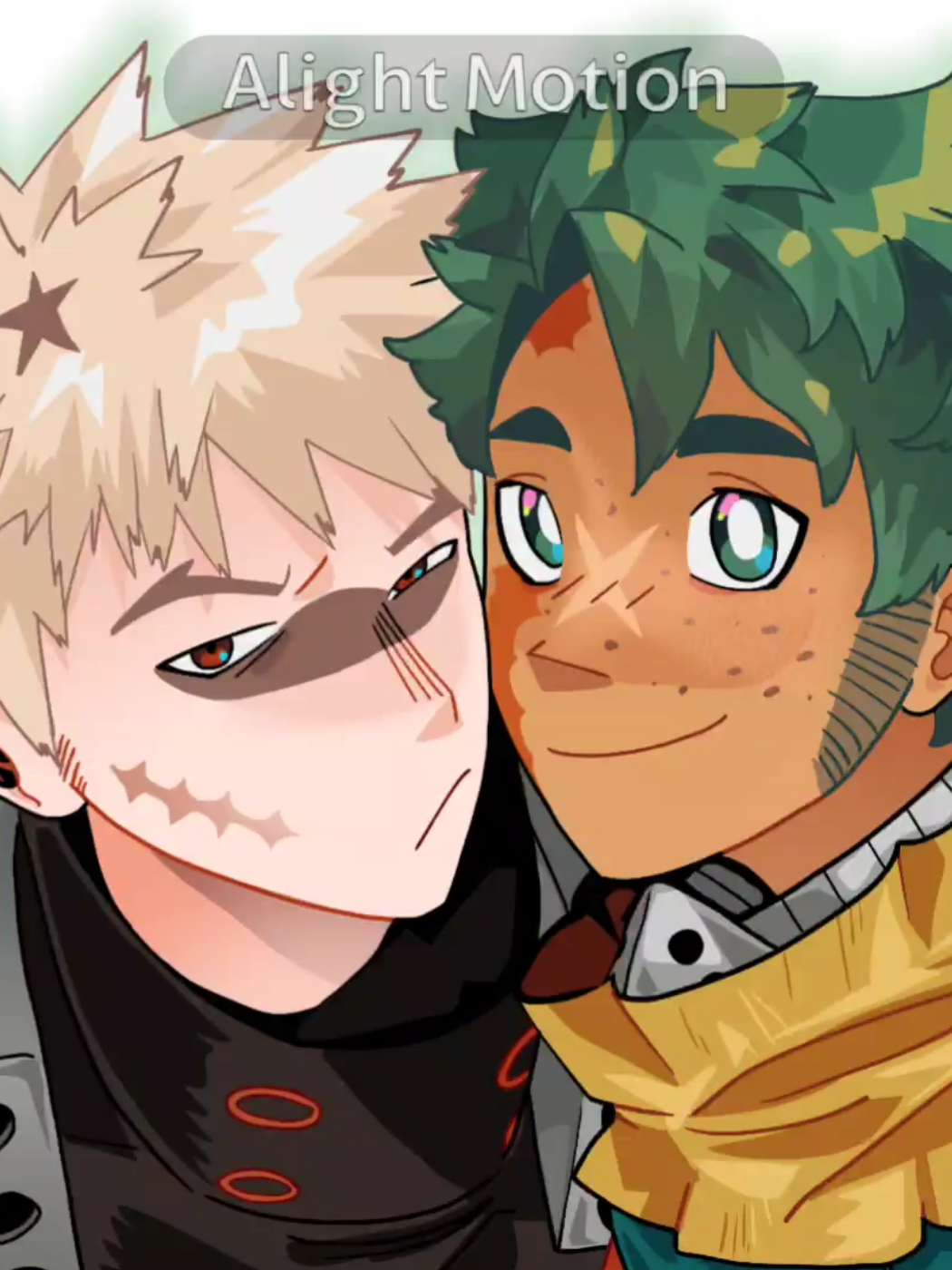 QUICK ANIMATION WHILE I WORK ON SOME OTHER THINGS . . . . . . . . . #mha #bkdk #toshitsugukudo #yoichishigaraki #animationtrend
