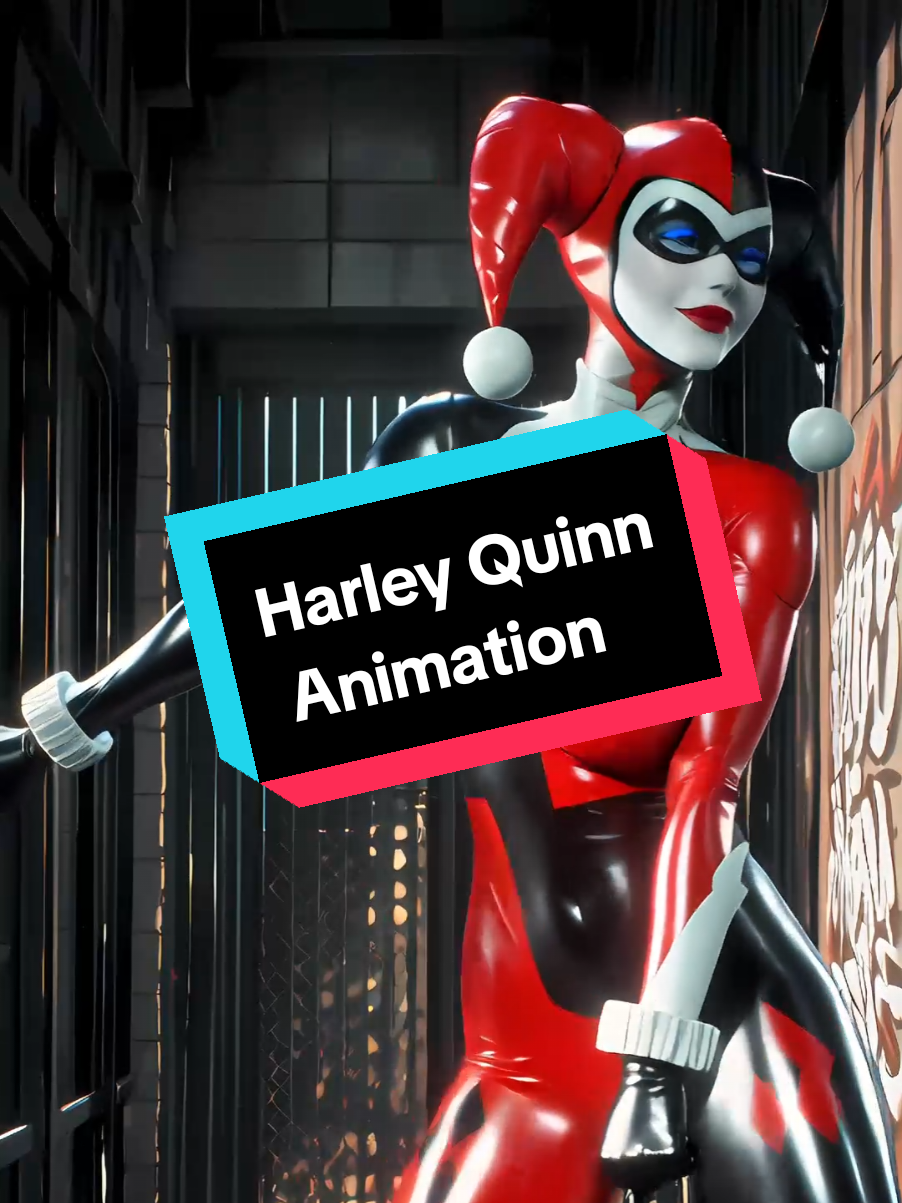 Harley Quinn Animation #harleyquinn #edit #animation #batman #nightwing #ai #fyp OG by @Katteyes 