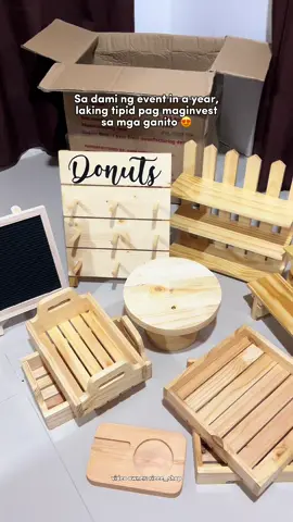 #dessertequipment #dessertcorner #sweetcorner #partyneeds #donutstand #woodenstand #foryou #fyp 