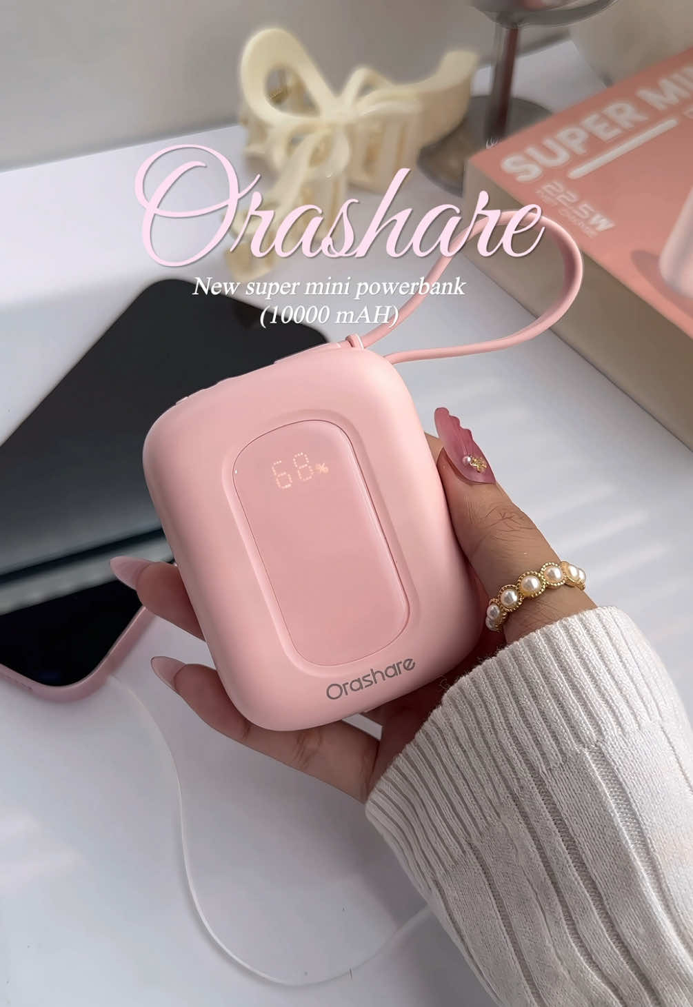 Super love this new super mini powerbank from orashare!! @Orashareph  #orasharepowerbank #pcm12 #10000mAh #builtincables