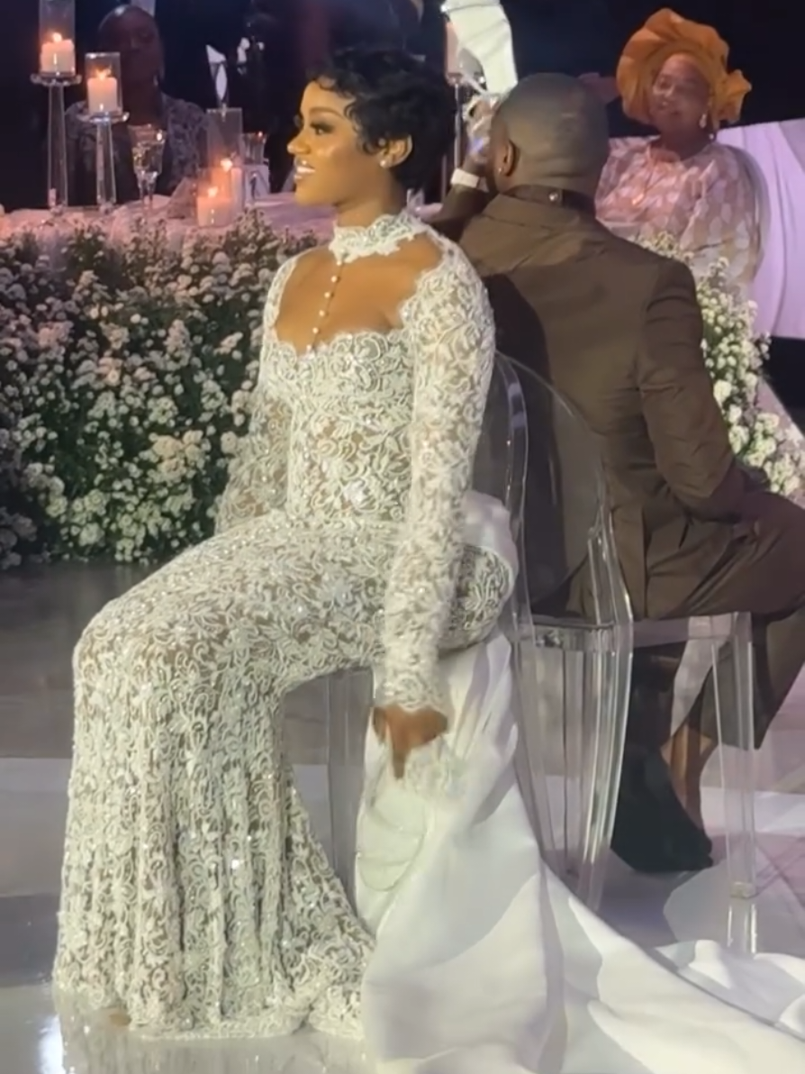 #Chivido25: Funny game moment at the white wedding of Davido & Chioma in Miami, Florida, today 💍❤️