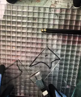 Let’s cut some glass #asmrglasscutting #asmr #glass #stainedglass 
