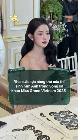 Nhan sắc tựa nàng thơ của thí sinh Kim Anh trong vòng sơ khảo Miss Grand Vietnam 2025  #Topsao #Tiktokgiaitri #missgrandvietnam 