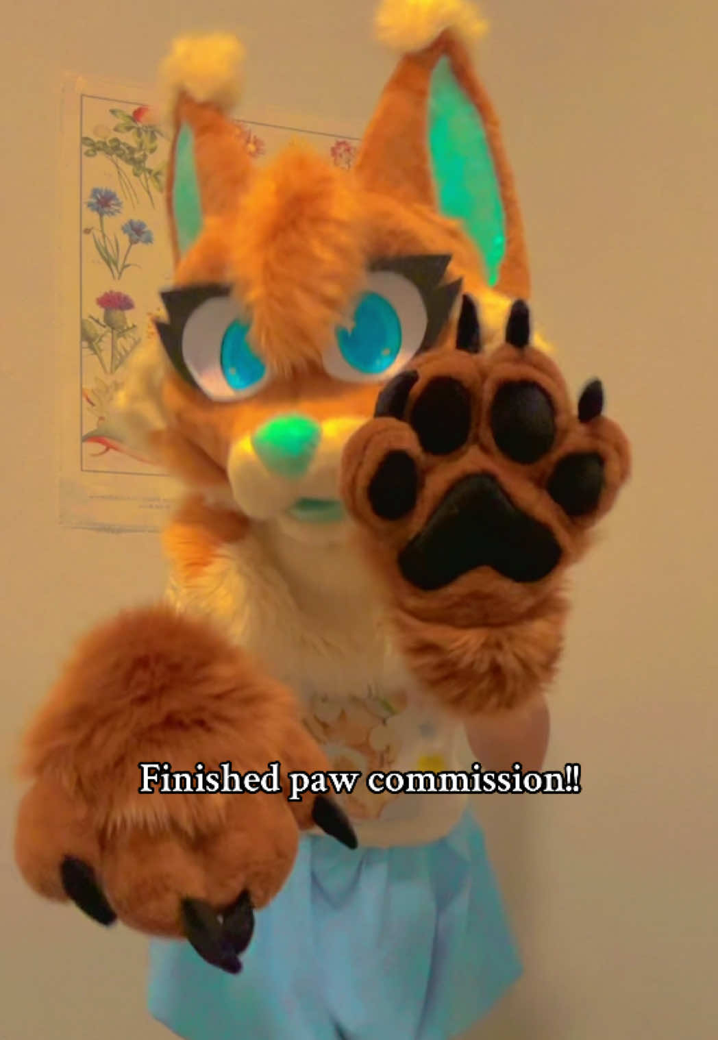 POOF #furry #fursuitmaker #fursuitpaws #fursuiting #cute #paws #cosplay #cosplaytransition 