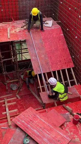 Staircase Formwork Installation. #shorts #engineering #construction #structure 