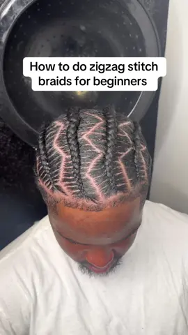 Zigzag braids on men 🔥 #indianapolisbraider #indybraids #mensbraids #braidsformen #zigzagbraids #braidtutorials 