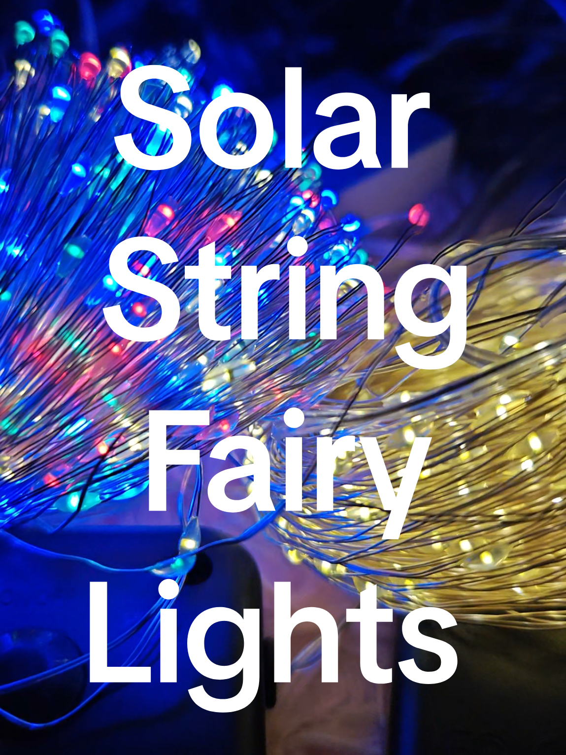 Solar String Fairy Lights ✨ #solarchristmaslights #fairylights #stringfairylights #christmaslights 