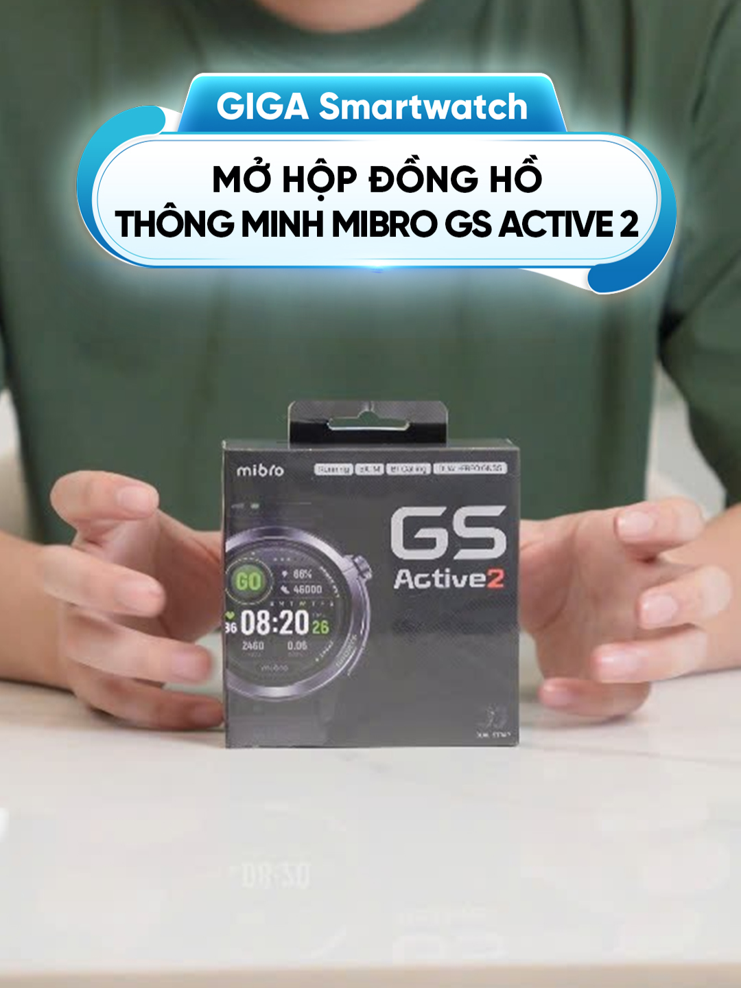 Mở hộp đồng hồ thông minh Mibro GS Active 2 cùng mình nhé! #gigasmartwatch #hoplongecommerce #giga #donghothongminh #Mibro #MibroGSActive2