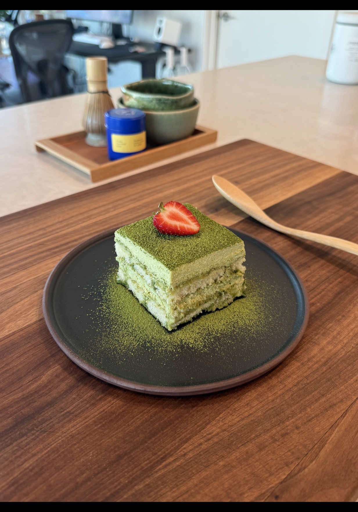 Performative Matcha Tiramisu 😩🍵