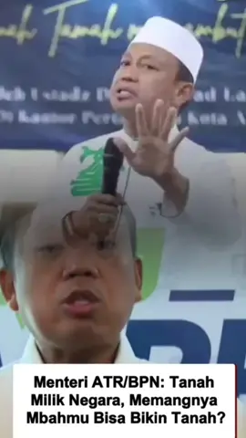 Tuch dengar bapake menteri ATR/BPN jangan sampai pas MATI tanah menolakmu Ingat kasus #sutanbhatoegana 