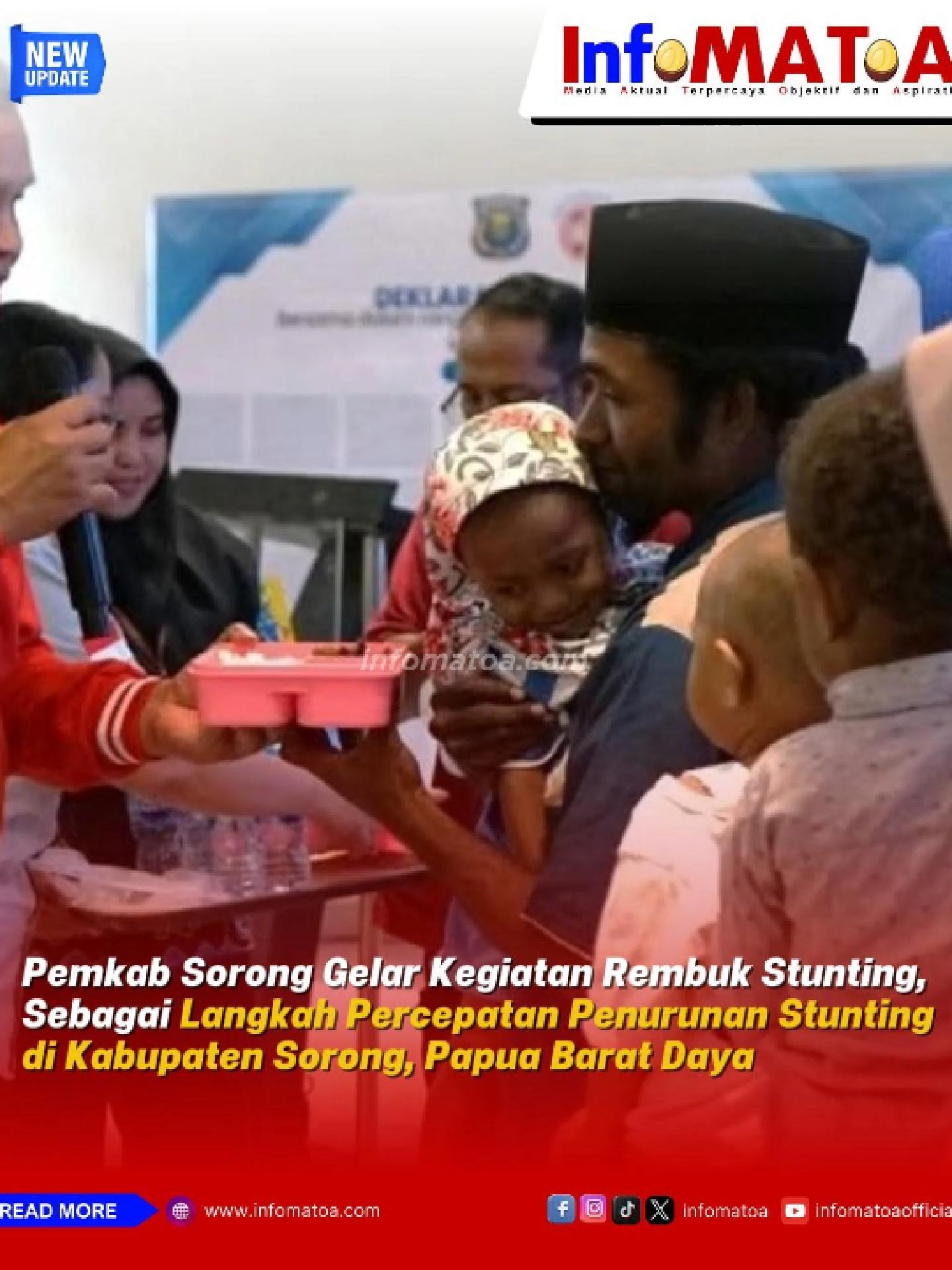 Pemkab Sorong Gelar Kegiatan Rembuk Stunting, Sebagai Langkah Percepatan Penurunan Stunting di Kabupaten Sorong, Papua Barat Daya Kegiatan ini dilaksanakan pada Senin, (11/8/2025) di Hotel ACC baca selengkapnya di https://infomatoa.com/wilayah-papua/papua-barat-daya/kotasorong/pemkab-sorong-gelar-kegiatan-rembuk-stunting-sebagai-langkah-percepatan-penurunan-stunting-di-kabupaten-sorong-papua-barat-daya