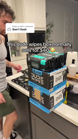 Replying to @GG This dude wipes box normally sells for $40 😳 #dudewipes #wipes #wetwipes #flushablewipes #dudewipesformen @dudewipes 