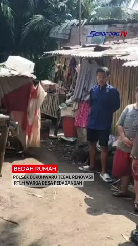 Bedah Rumah Polsek Dukuhwaru Tegal Renovasi Rtlh Warga Desa Pedagangan Bantu warga yang tidak memiliki rumah layak huni, Polsek Dukuhwaru Polres Tegal, renovasi rumah Endang Warga Desa Pedagangan, Kecamatan  Dukuhwaru Kabupaten Tegal . Bedah rumah ini, atas kerja sama dengan Pemdes Pedagangan dan Baznas Kabupaten Tegal ., Semarang TV #bedahrumah