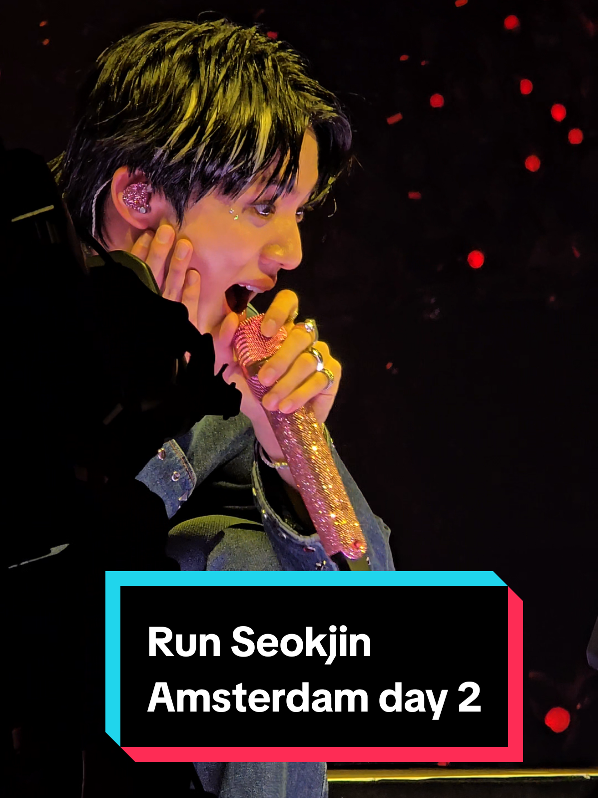 I am not crying you are #jin #Amsterdam #runseokjin #day2 #butter #bts #fancam 